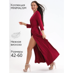 Халат для кормящих мам Nik Nika Домашний, размер 50, бордовый