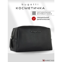 Косметичка Bugatti, 8.5х11х19 см, , черный