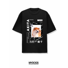 Футболка, размер M, черный My Dogs