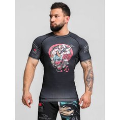 Рашгард Barracuda, размер XXL, черный, красный, зеленый