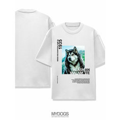 Футболка, размер L, белый My Dogs