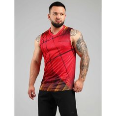 Майка спортивная Barracuda, размер L, красный, серый, черный