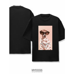 Футболка, размер XL, черный My Dogs