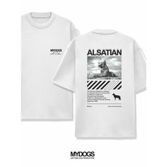 Футболка, размер L, белый My Dogs