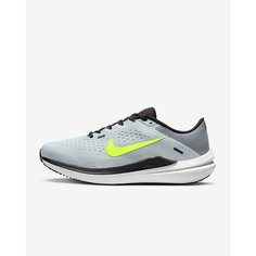 Кроссовки NIKE Air Winflo 10, размер 42, Wolf Grey/Smoke Grey/Black/Volt