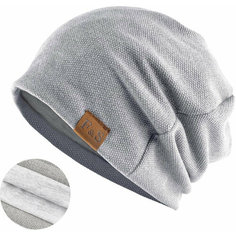 Шапка бини Skully Clothing Company Loose Knitted Hat для мужчин, размер M-L, light grey
