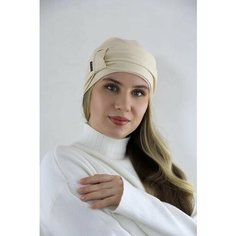 Шапка бини МИР ШЛЯП для женщин, размер 57-59, ванильный