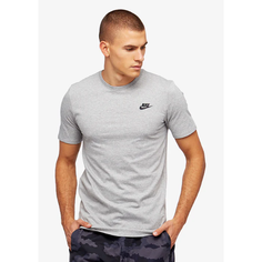 Футболка спортивная NIKE Club, размер 2XL, grey