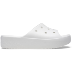 Шлепанцы Crocs Classic Platform Slide, , размер W6 US, белый