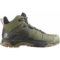 Ботинки хайкеры Salomon X ULTRA 4 MID GOR-TEX, размер UK 10; EUR 44 2/3; USA 10,5; 28,5 см (примерно на российский 43*), зеленый, черный