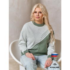 Джемпер AIVALINE, размер 50/52, , фисташковый
