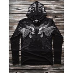 Лонгслив KRASAR, размер XL, , черный, серый