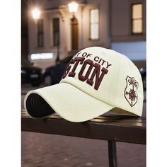 Бейсболка мужская Boston для мужчин и женщин, размер 55/60, бежевый Без бренда