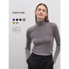 Водолазка FINN FLARE Лонгслив, размер L, , серый