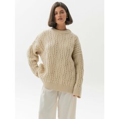 Джемпер KIVI CLOTHING, размер 40-48, , бежевый
