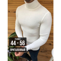 Водолазка Skull Loft Мужская белая водолазка с длинным рукавом, размер 2XL, , white