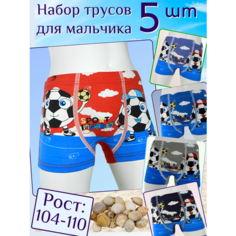 Трусы , 5 шт., размер 104/110-60, бесцветный Нет бренда