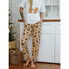 Брюки Ohana market, размер 46, желтый
