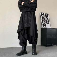 Брюки шаровары , размер XL, черный Royal Pants
