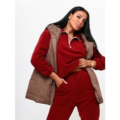 Костюм спортивный Nila, размер XS-S, красный, бордовый