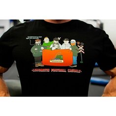 Футболка, размер L, зеленый, красный, черный Нет бренда