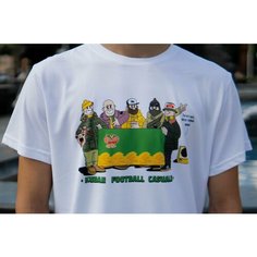 Футболка, размер XL, белый, желтый Нет бренда