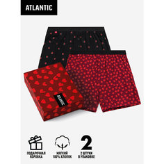 Трусы Atlantic, размер 48/L, бордовый, черный
