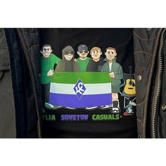 Футболка, размер L, синий, зеленый, белый, черный Нет бренда