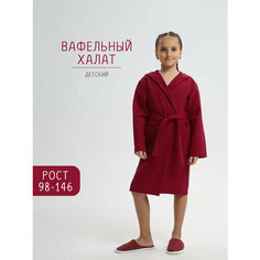 Халат РОСХАЛАТ В-07, размер 26/28, бордовый