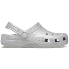 Сабо Crocs Classic Glitter Clog, размер M5/W7 US, Silver Glitter