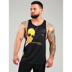 Майка спортивная Barracuda, размер XXL, черный/желтый