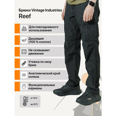 Брюки карго Vintage Industries Reef, размер 3XL, black