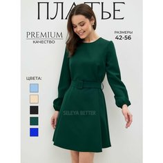 Платье SELEYA BETTER, размер 54, темно-зеленый