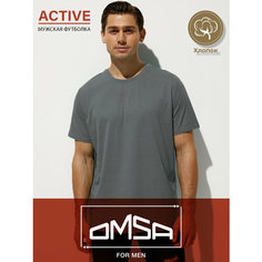 Футболка Omsa, 1 шт., размер 52(2XL), grigio