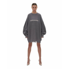 Свитер SUBORBIA KNITTED TORN, размер OneSize, , графитовый
