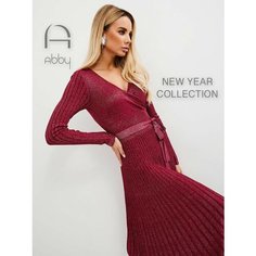 Платье Abby Осень-зима 2022, размер L-XL, красный