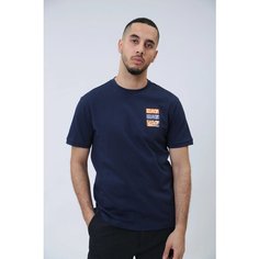 Футболка EA7 EMPORIO ARMANI, размер XL, темно-синий/мультиколор