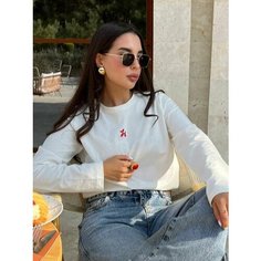 Лонгслив Galala с принтом, размер XXL, , экрю