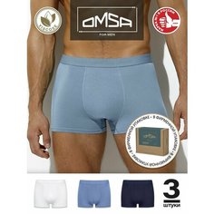 Трусы Omsa, размер 54(3XL), синий, белый, голубой