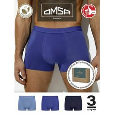 Трусы Omsa, размер 54(3XL), синий, голубой