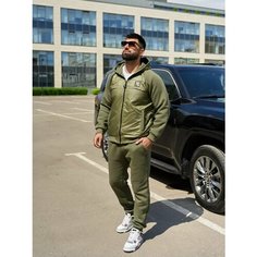 Костюм спортивный Galaktika, размер 2XL, оливковый Галактика