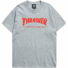 Футболка THRASHER ФУТБОЛКА THRASHER SKATE MAG, размер XXXL, grey