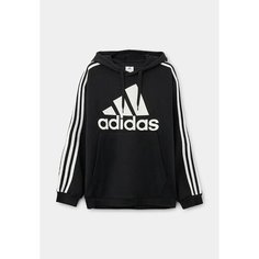 Худи adidas M BL3S FL HD, размер 60/62, , черный