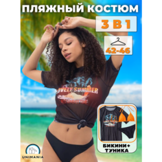 Купальник Базовая, размер L, 07 black Unimania