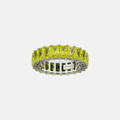 Кольцо дорожка Hotchkis Jewelry, серебро, 925 проба, фианит, размер 16, желтый