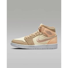 Кеды NIKE Air Jordan 1 Mid SE, размер 7 US, muslin/celestial gold/sail/desert