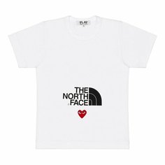 Футболка Comme des Garcons PLAY CDG Play x The North Face, 1 шт., размер 3XL, white / tnf