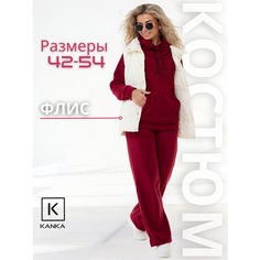 Костюм спортивный KANKA, размер 168-48, бордовый