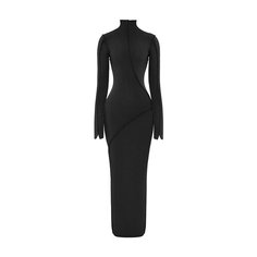 Платье XSAI Long Dress, размер M, черный
