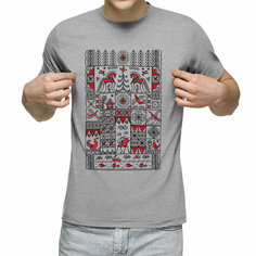 Футболка Us Basic, размер 2XL, серый меланж